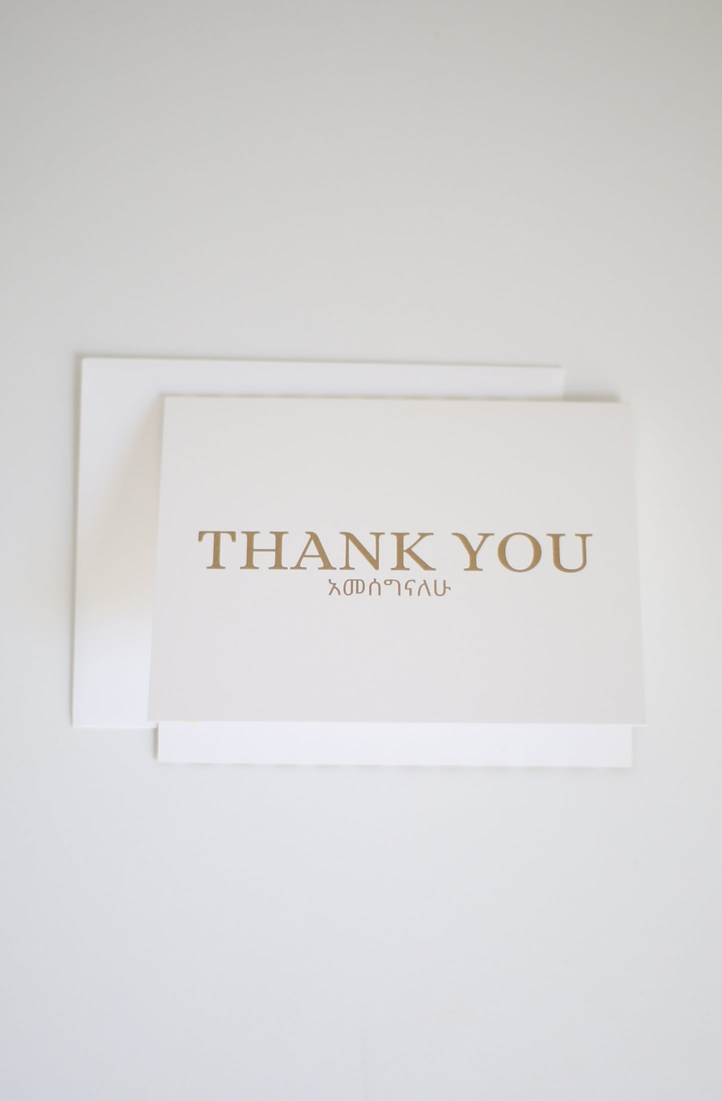 Amharic Thank you Cards With Envelopes