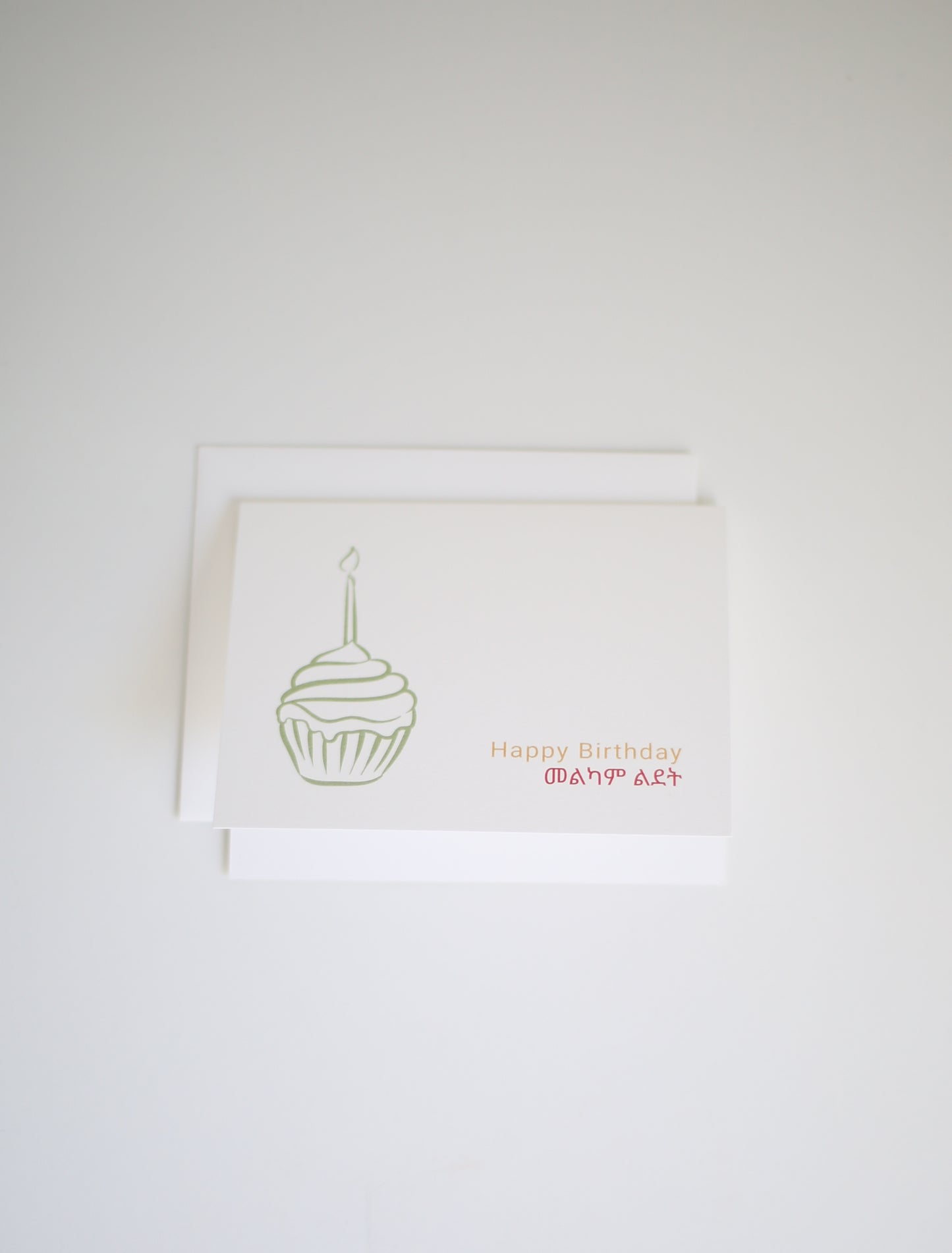 Cupcake Birthday Cards With Envelopes